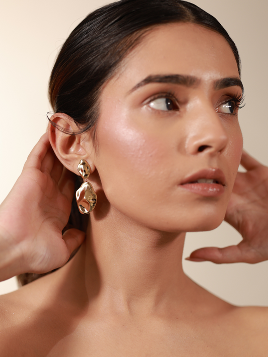 Luna Drop Earrings in 18K Gold Plating