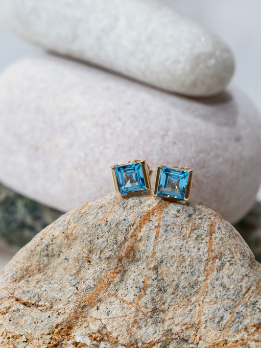 Silver Princess Stately Swiss Earrings and 18K Gold Plated - Verozi